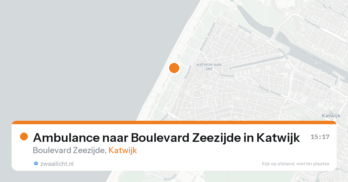 Ambulance naar Boulevard Zeezijde in Katwijk — 23 aug 2026