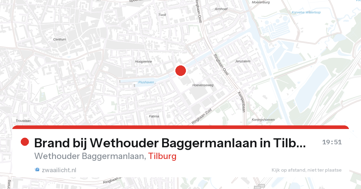Brand bij Wethouder Baggermanlaan in Tilburg — 28 aug 2026