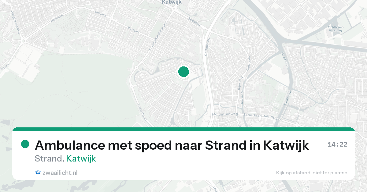 Ambulance met spoed naar Strand in Katwijk — 24 aug 2026
