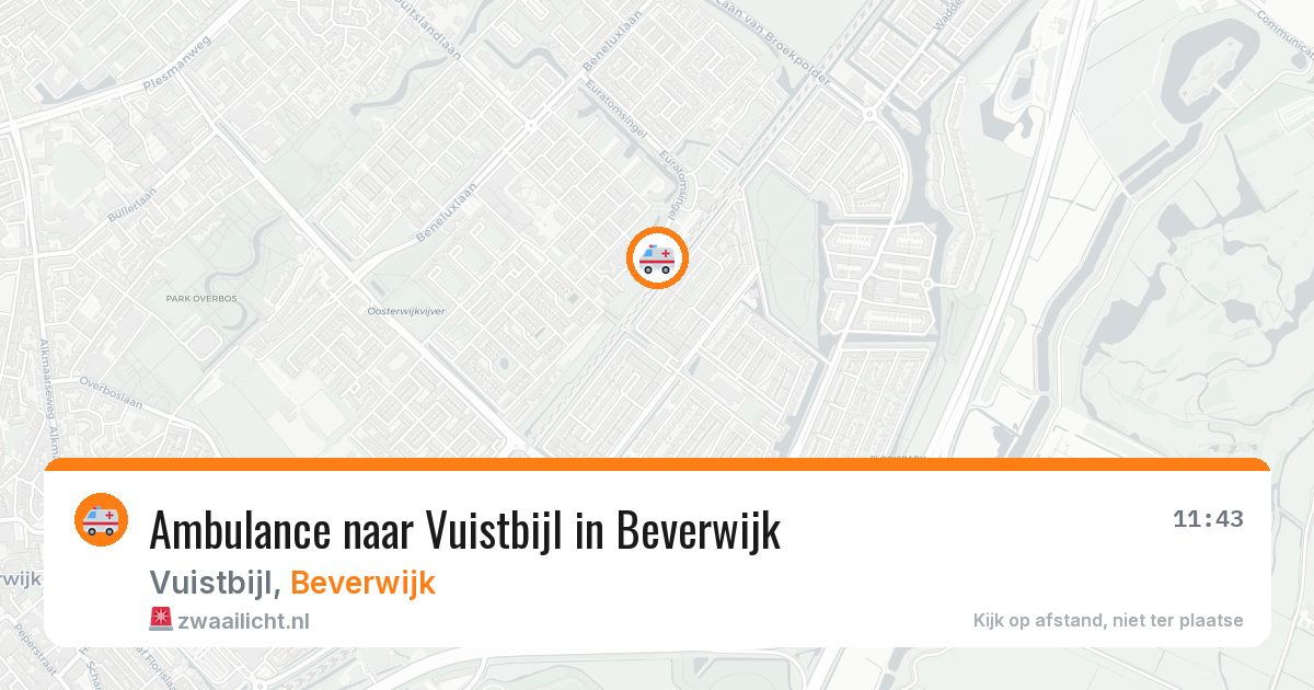 Ambulance naar Vuistbijl in Beverwijk — 24 mei 2026