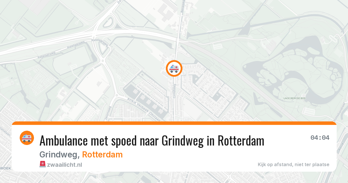 Ambulance met spoed naar Grindweg in Rotterdam — 22 mrt 2026