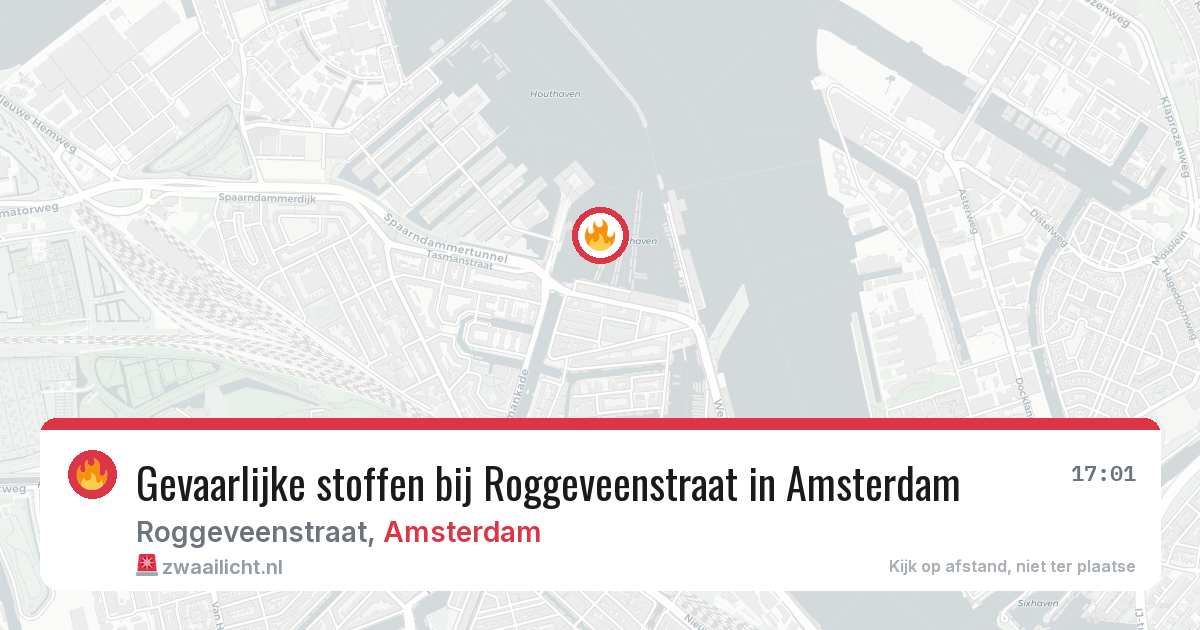 Gevaarlijke stoffen bij Roggeveenstraat in Amsterdam — 12 aug 2026