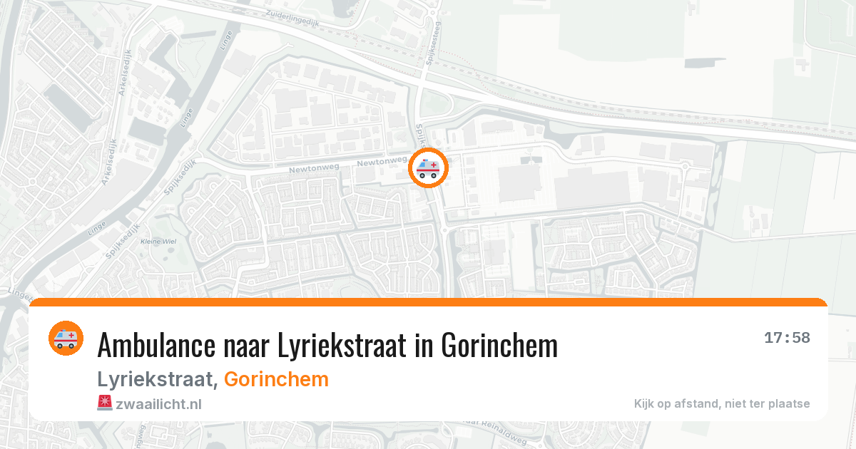 Ambulance naar Lyriekstraat in Gorinchem — 21 mei 2026