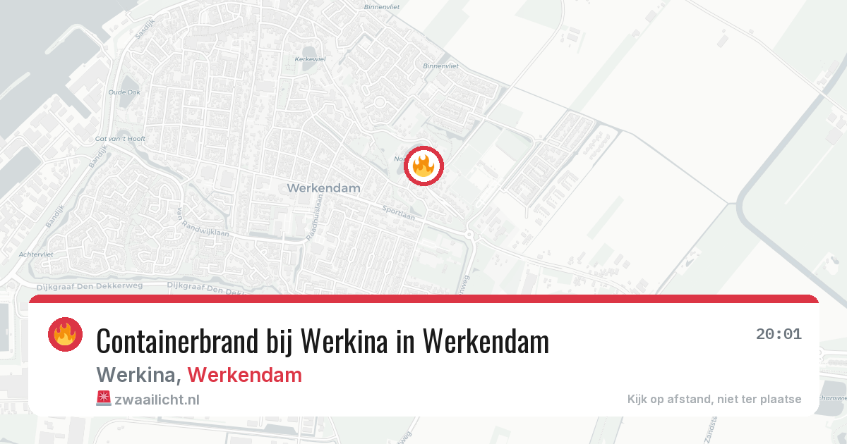 Containerbrand bij Werkina in Werkendam — 31 mrt 2026