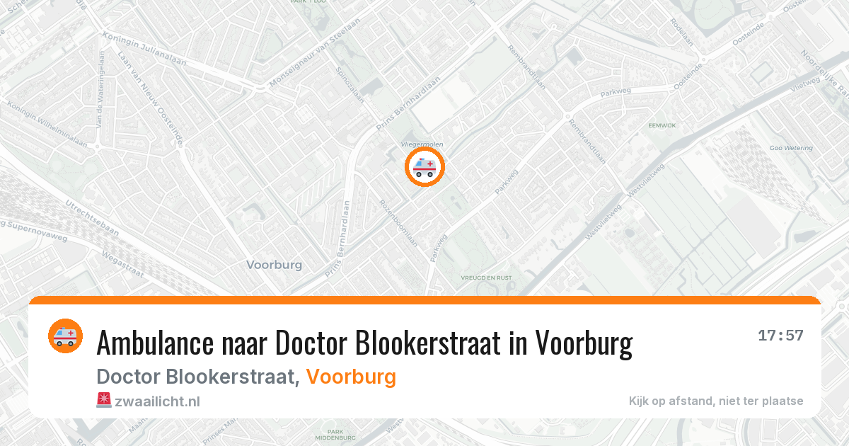 Ambulance naar Doctor Blookerstraat in Voorburg — 30 jul 2026