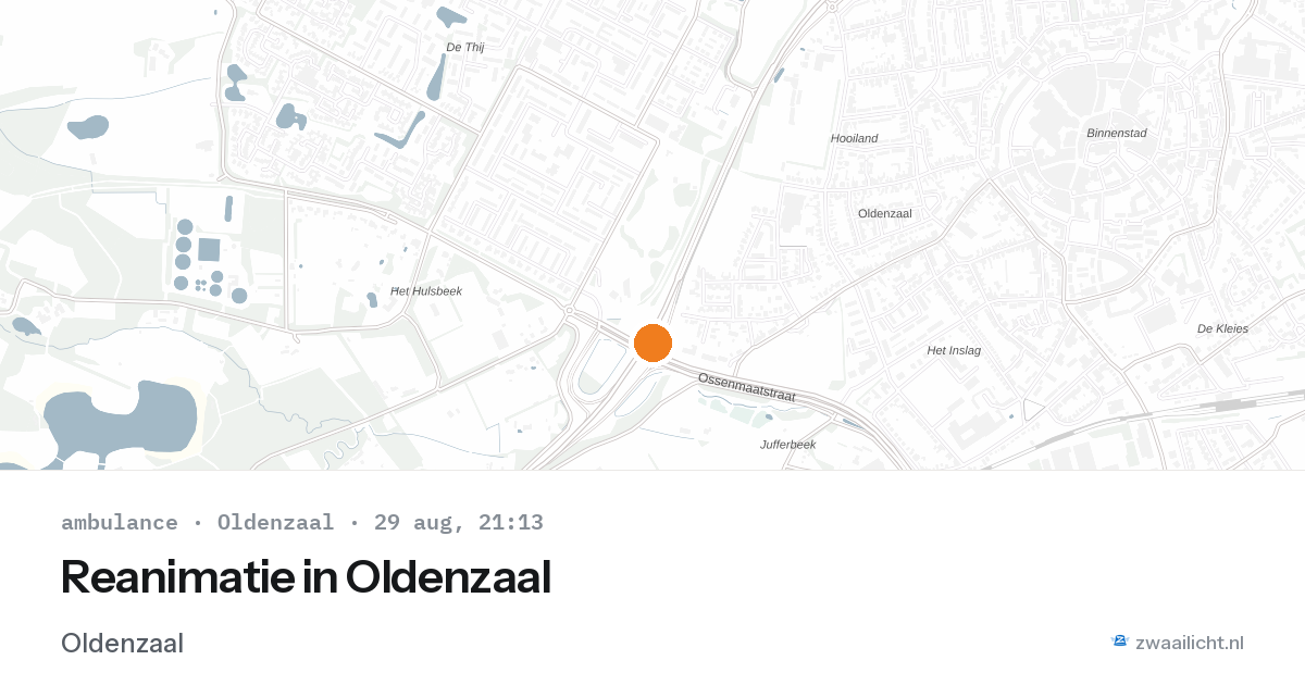 Reanimatie in Oldenzaal — 29 aug 2026