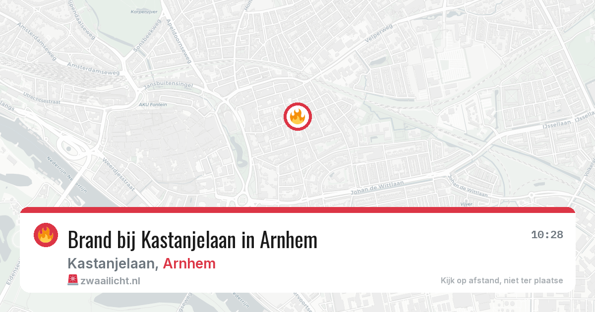 Brand bij Kastanjelaan in Arnhem — 8 mei 2026