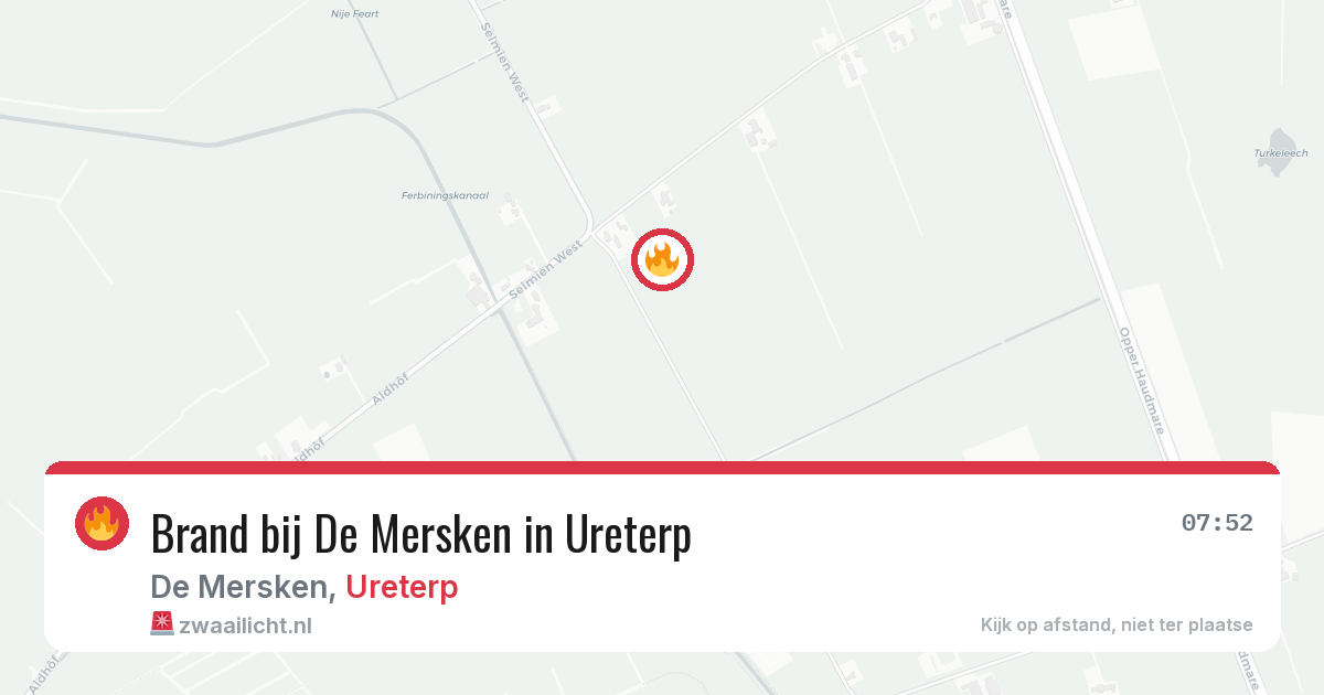 Brand bij De Mersken in Ureterp — 11 mei 2026