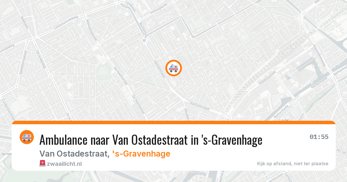 Ambulance naar Van Ostadestraat in 's-Gravenhage — 4 jun 2026