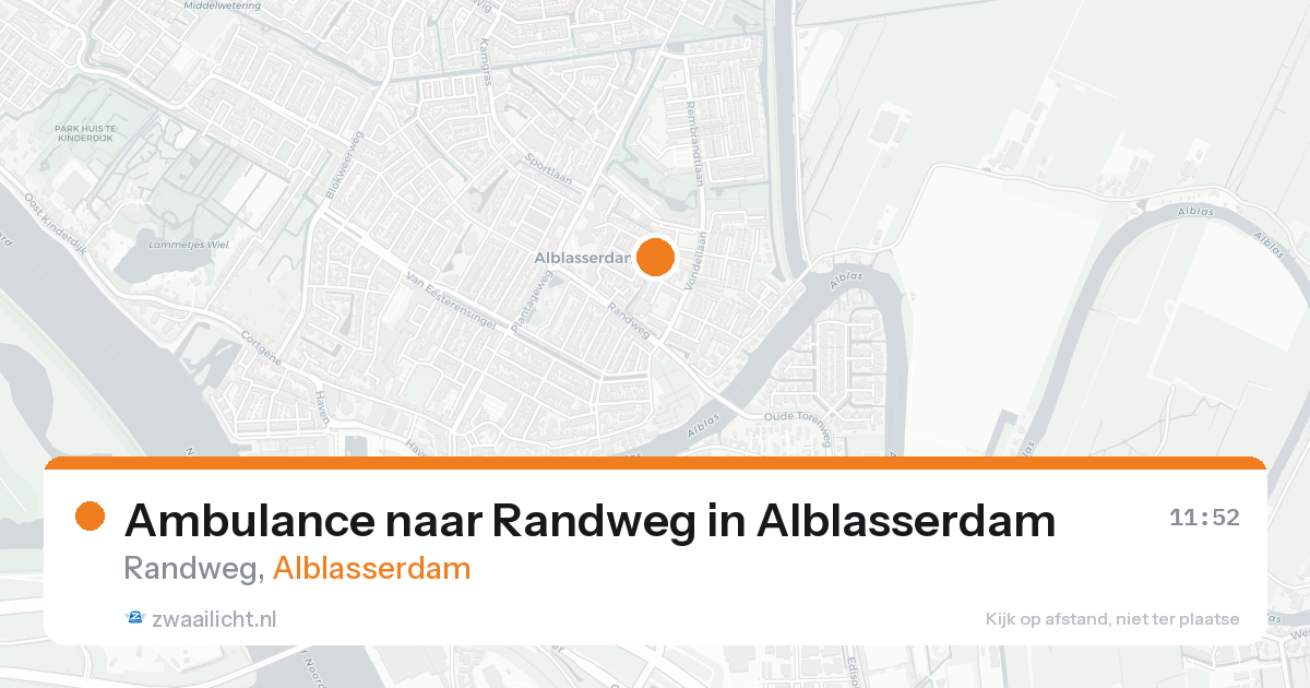 Ambulance naar Randweg in Alblasserdam — 7 feb 2026