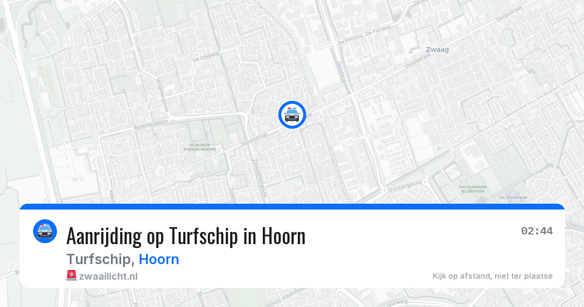 Aanrijding op Turfschip in Hoorn — 4 jul 2026
