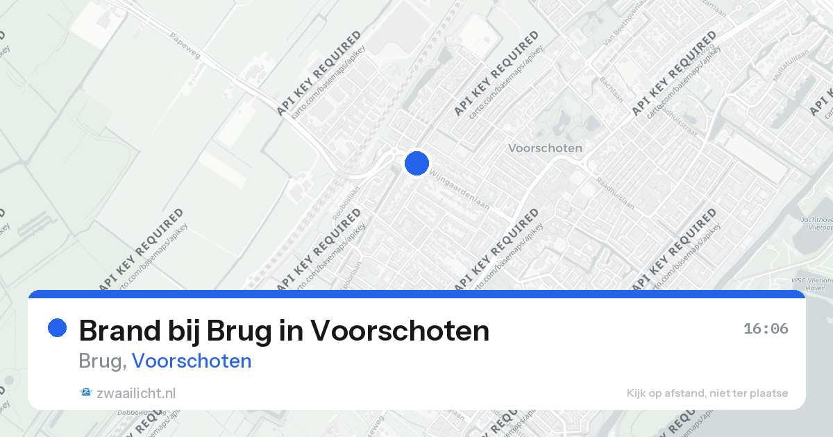 Brand bij Brug in Voorschoten — 26 aug 2026