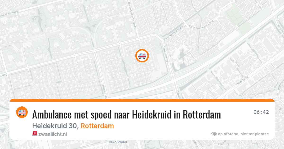 Ambulance met spoed naar Heidekruid in Rotterdam — 17 jun 2026