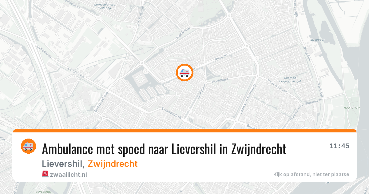 Ambulance met spoed naar Lievershil in Zwijndrecht — 5 mei 2026