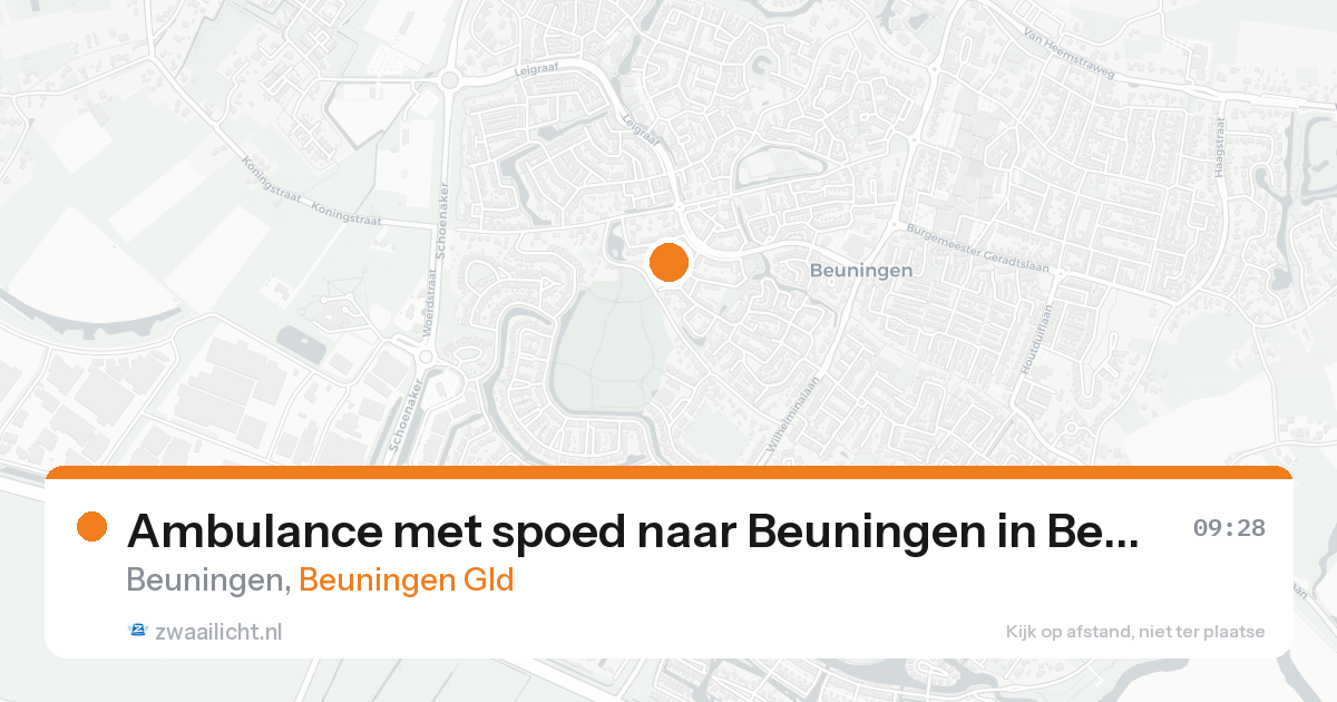 Ambulance met spoed naar Beuningen in Beuningen Gld — 24 jun 2026