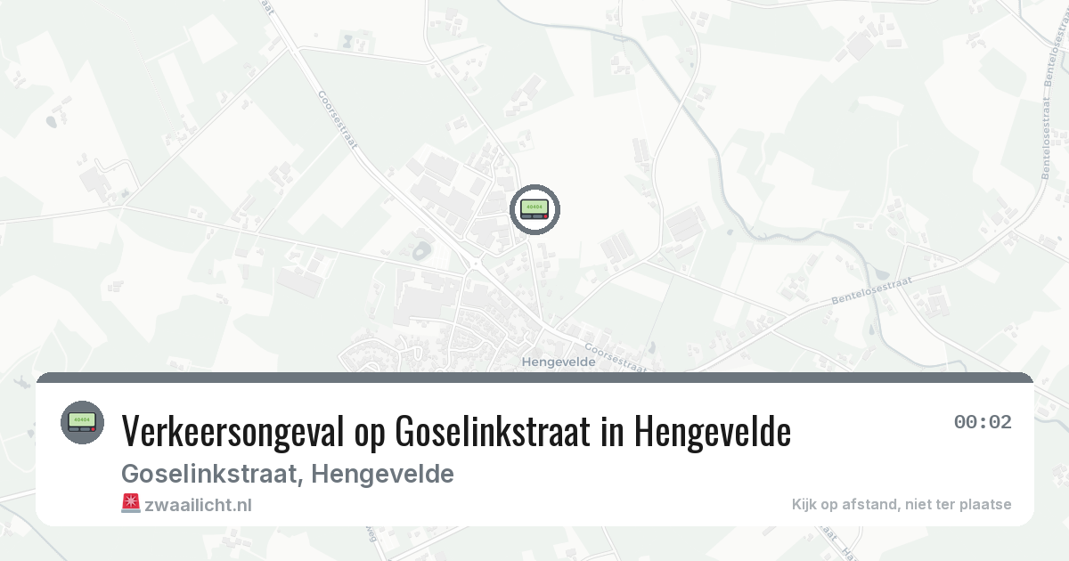 Verkeersongeval op Goselinkstraat in Hengevelde — 12 jun 2026
