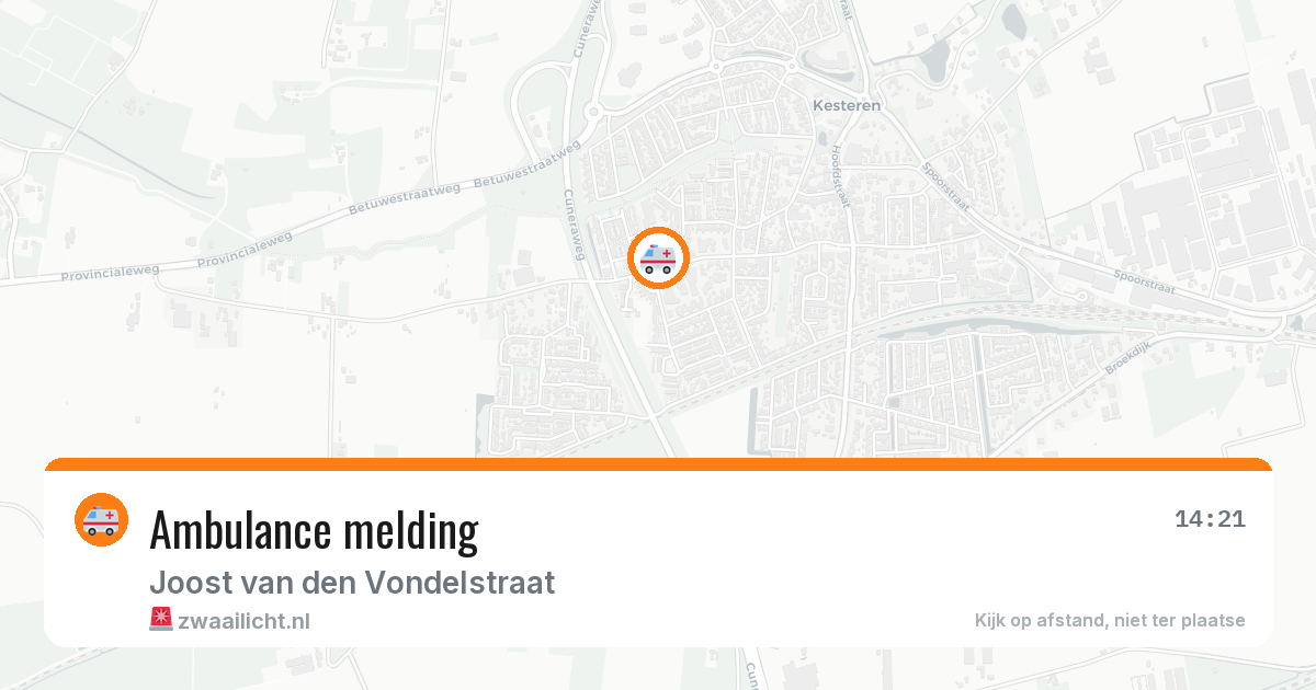 Ambulance melding — 29 jan 2026