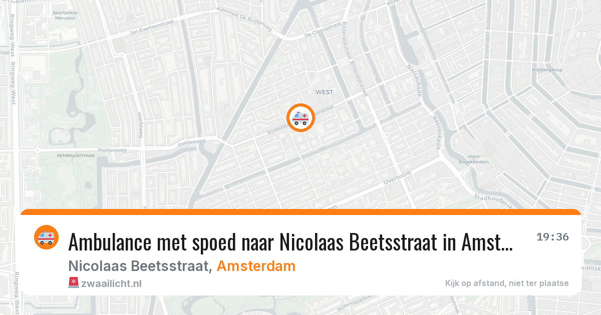Ambulance met spoed naar Nicolaas Beetsstraat in Amsterdam — 29 jan 2026