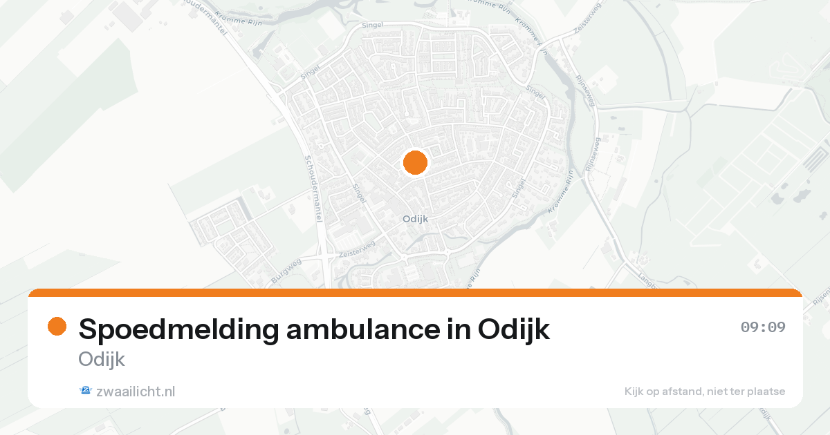 Spoedmelding ambulance in Odijk — 8 feb 2026