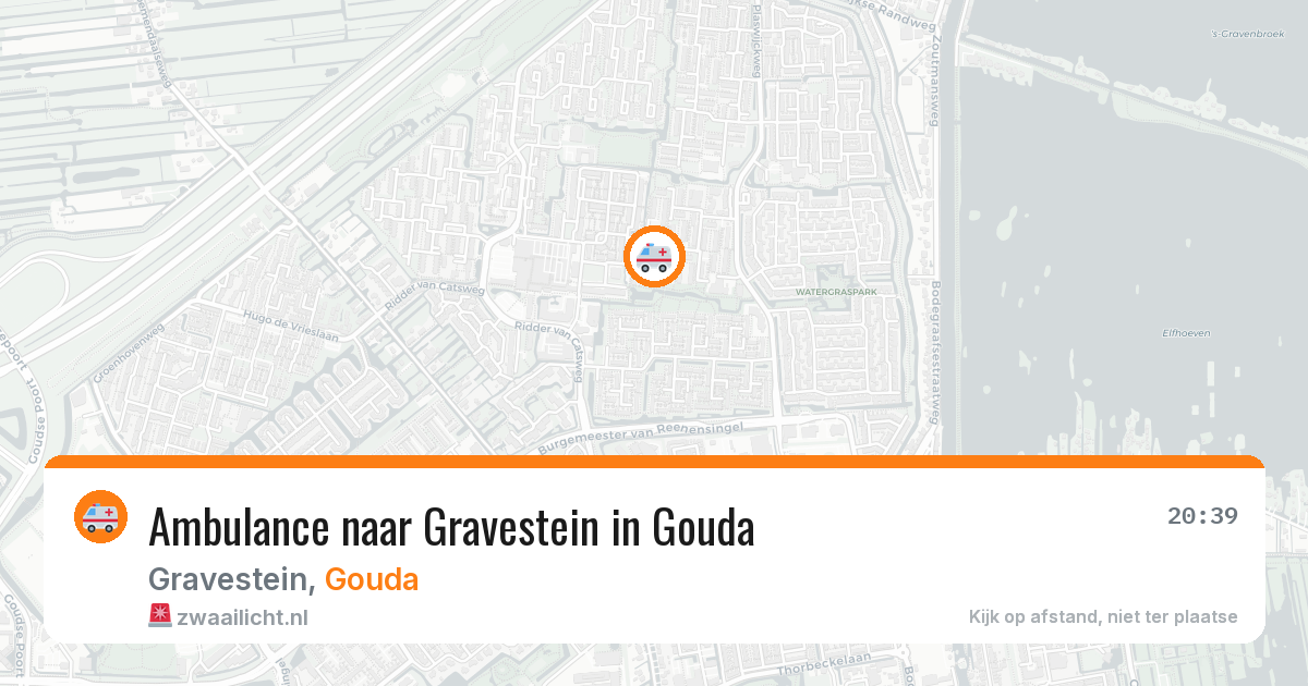 Ambulance naar Gravestein in Gouda — 13 jul 2026