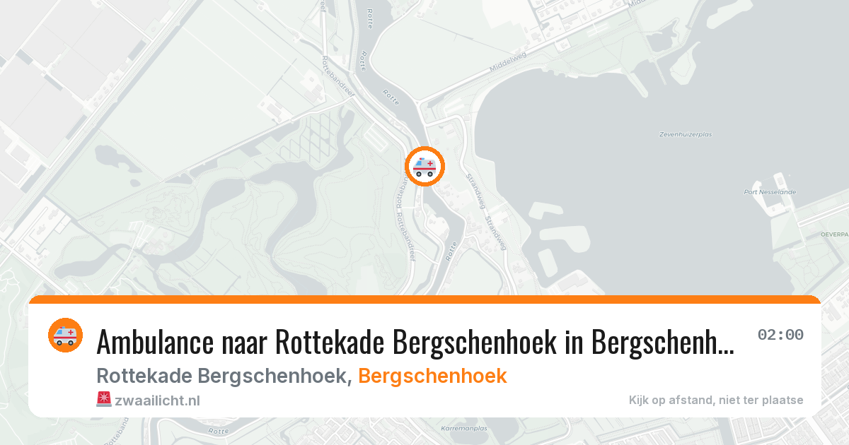 Ambulance naar Rottekade Bergschenhoek in Bergschenhoek — 21 mei 2026