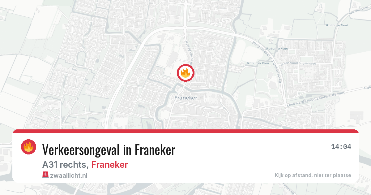 Verkeersongeval in Franeker — 29 jun 2026