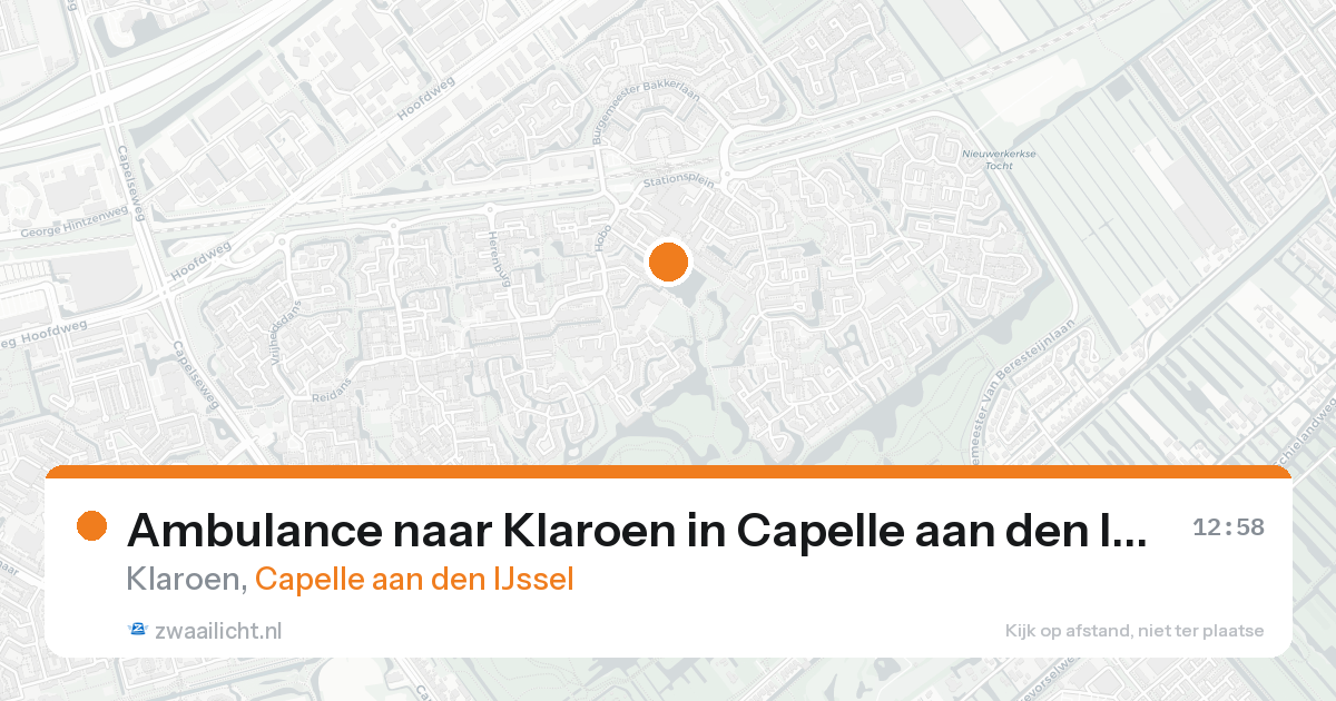 Ambulance naar Klaroen in Capelle aan den IJssel — 30 jun 2026