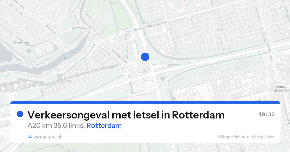 Verkeersongeval met letsel in Rotterdam — 19 aug 2026