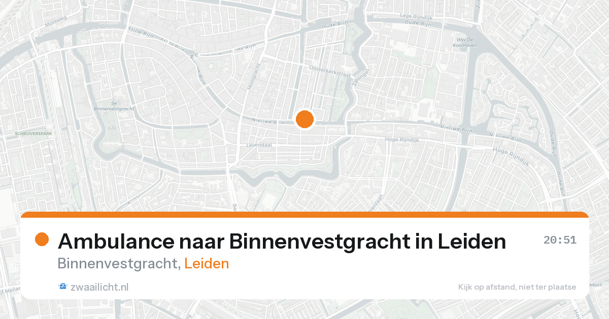 Ambulance naar Binnenvestgracht in Leiden — 30 jan 2026