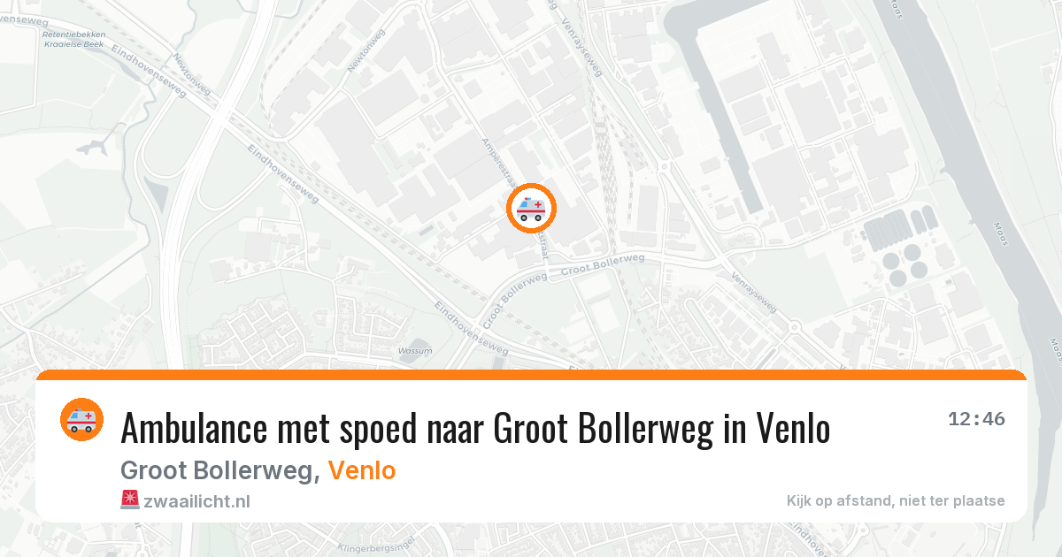 Ambulance met spoed naar Groot Bollerweg in Venlo — 29 mei 2026