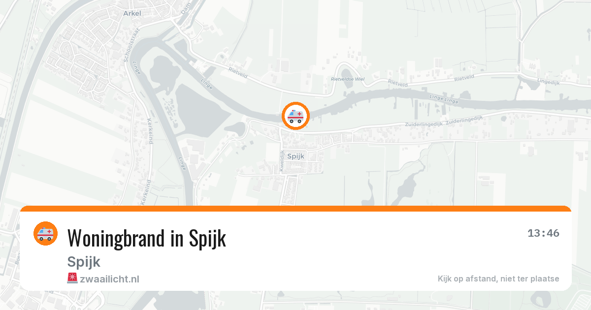 Woningbrand in Spijk — 14 feb 2026