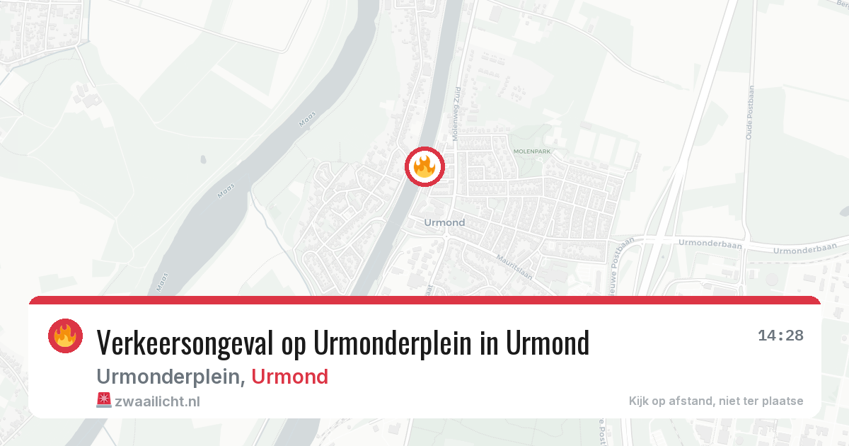Verkeersongeval op Urmonderplein in Urmond — 1 jun 2026