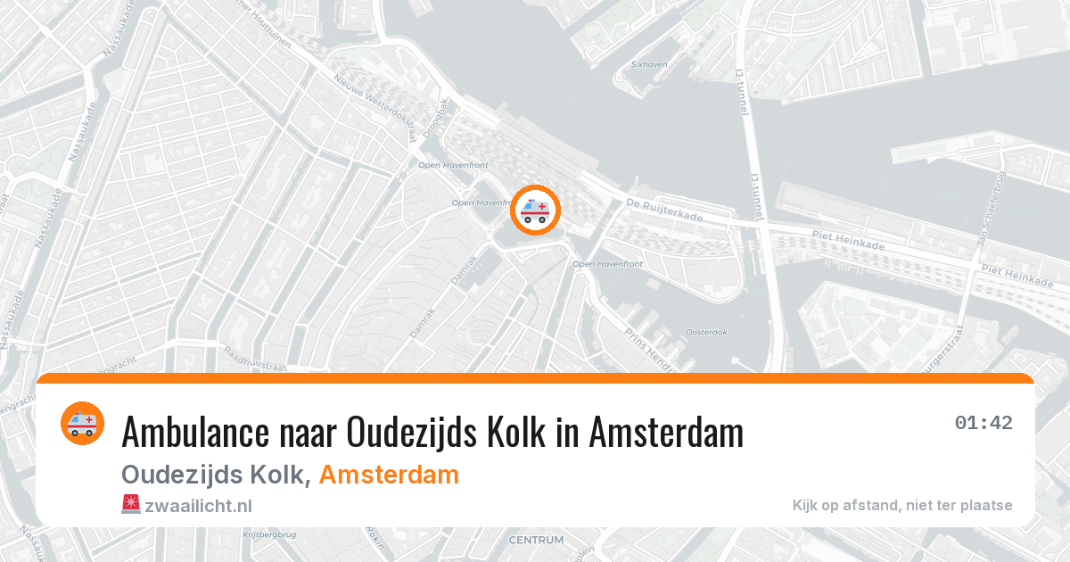 Ambulance naar Oudezijds Kolk in Amsterdam — 12 mei 2026