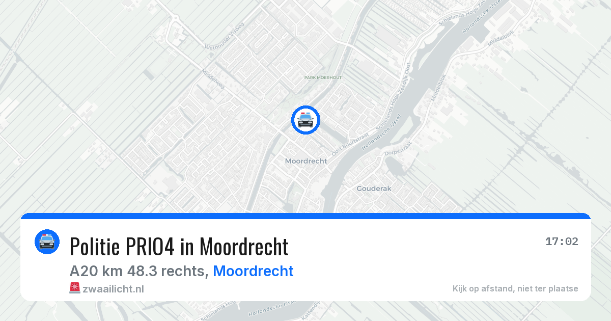 Politie PRIO4 in Moordrecht — 23 mrt 2026 | 🚨 Zwaailicht.nl