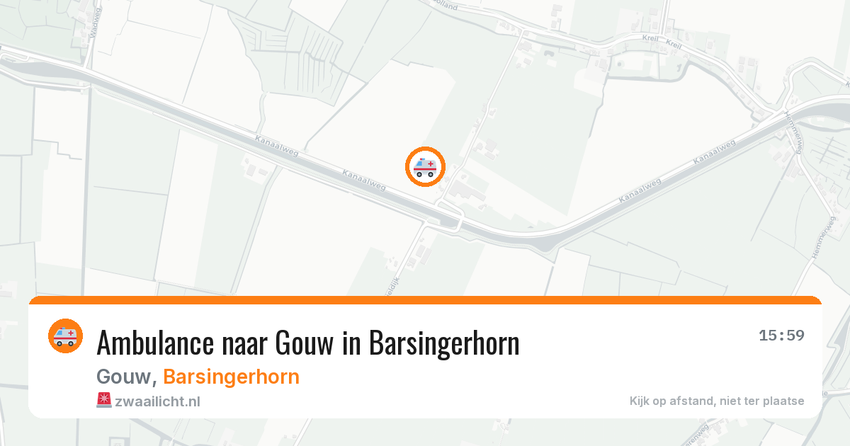 Ambulance naar Gouw in Barsingerhorn — 1 mrt 2026