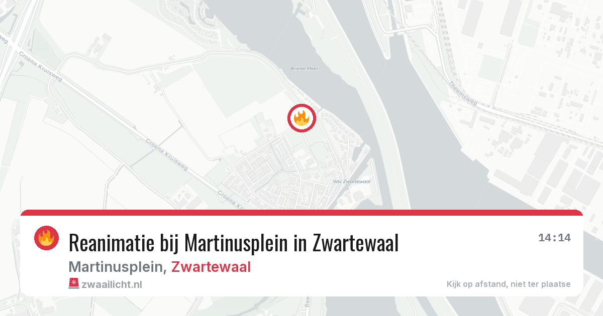 Reanimatie bij Martinusplein in Zwartewaal — 29 mei 2026