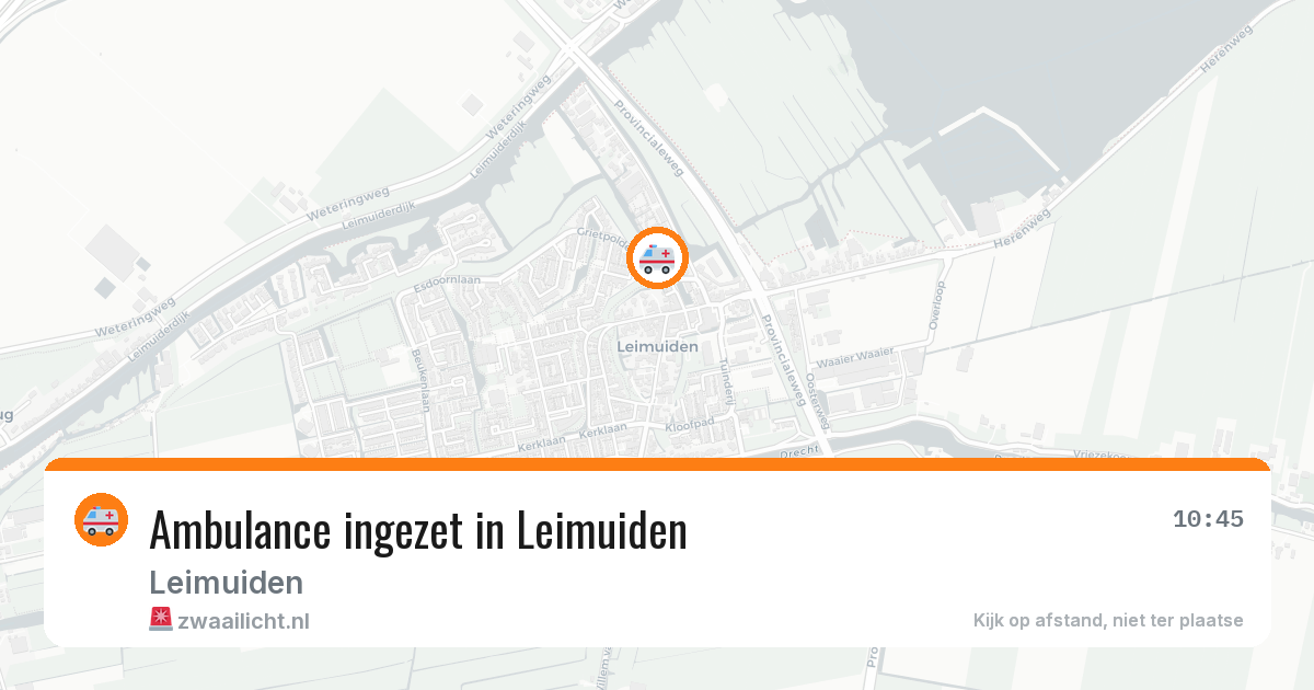Ambulance ingezet in Leimuiden — 5 jul 2026