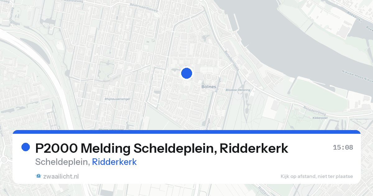 P2000 Melding Scheldeplein, Ridderkerk — 3 mei 2026