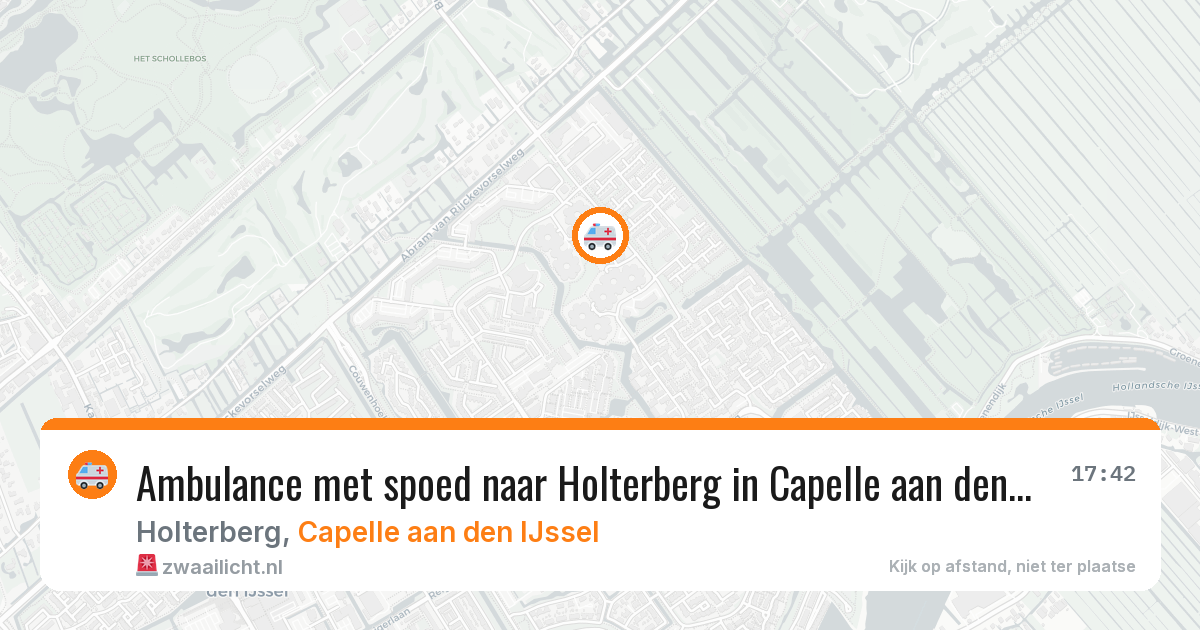 Ambulance met spoed naar Holterberg in Capelle aan den IJssel — 5 jun 2026