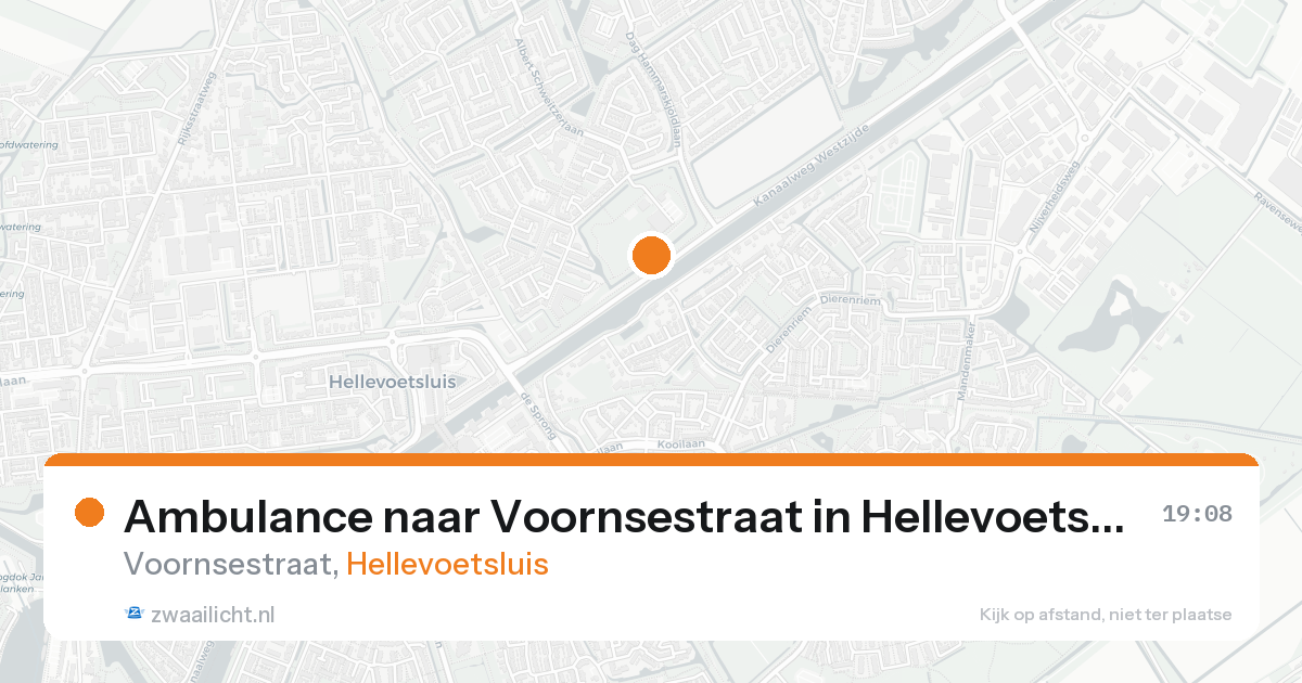 Ambulance naar Voornsestraat in Hellevoetsluis — 4 jul 2026