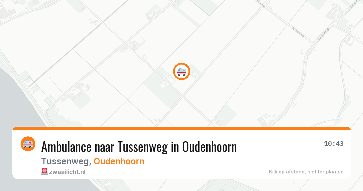 Ambulance naar Tussenweg in Oudenhoorn — 28 jul 2026