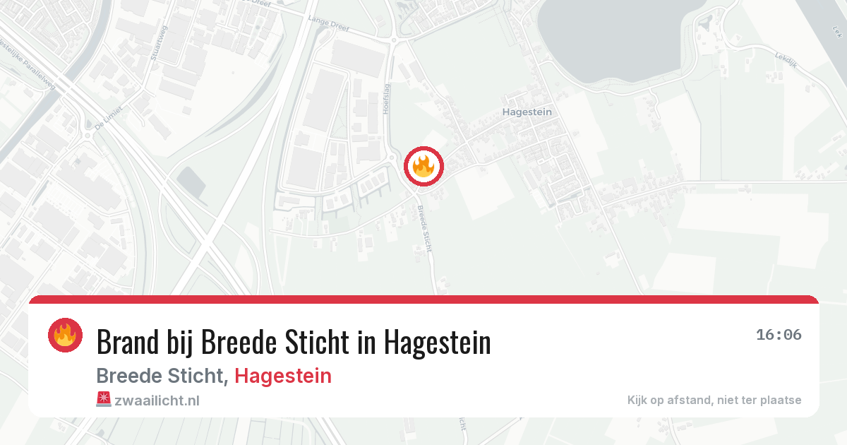 Brand bij Breede Sticht in Hagestein — 21 jun 2026