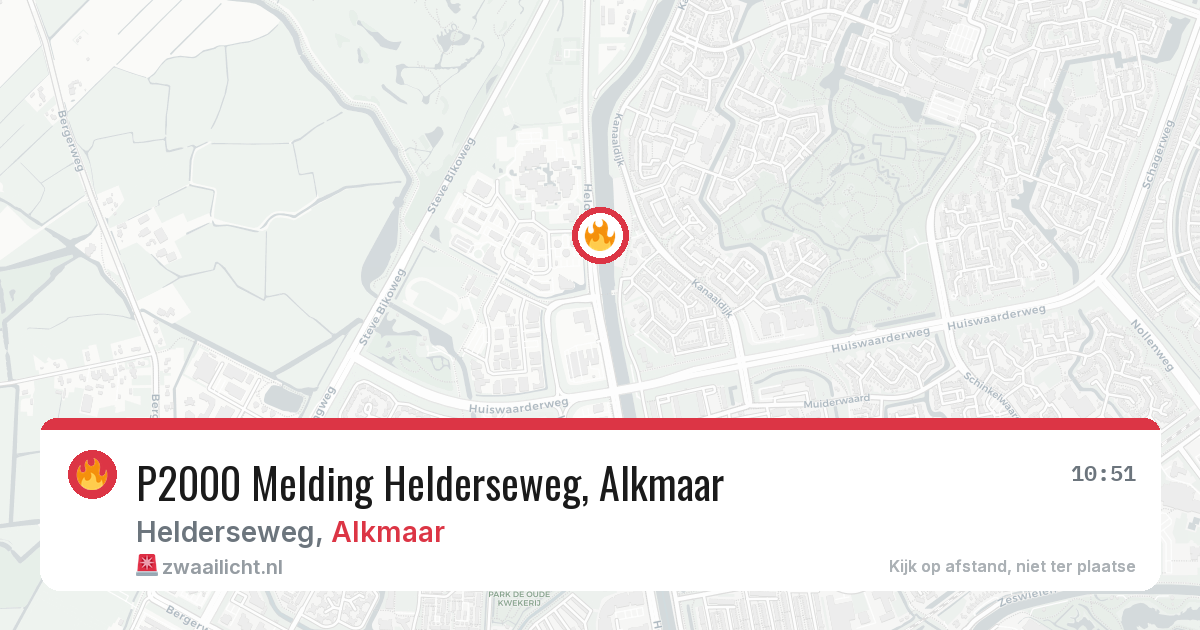 P2000 Melding Helderseweg, Alkmaar — 20 jul 2026