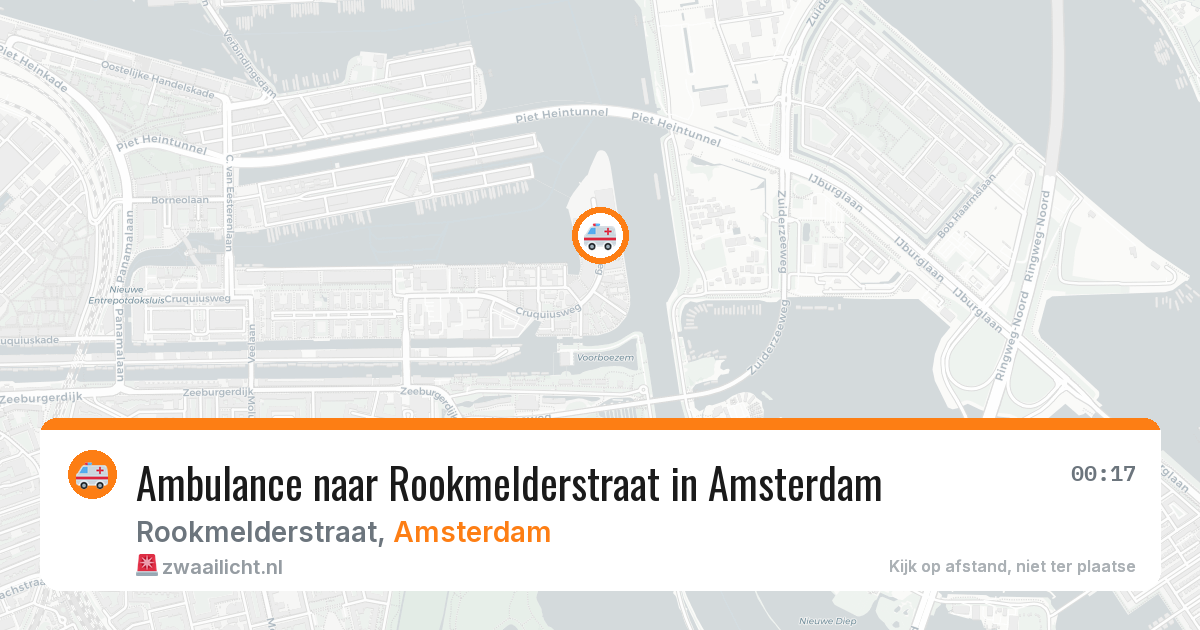 Ambulance naar Rookmelderstraat in Amsterdam — 4 jul 2026