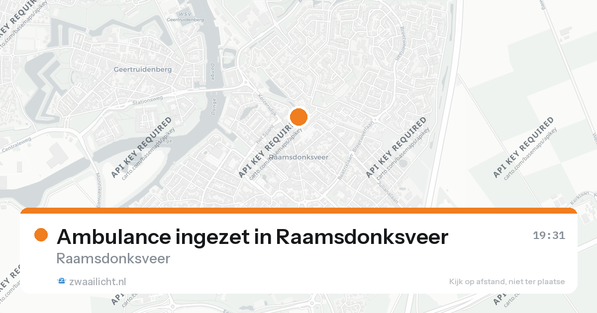 Ambulance ingezet in Raamsdonksveer — 28 jun 2026