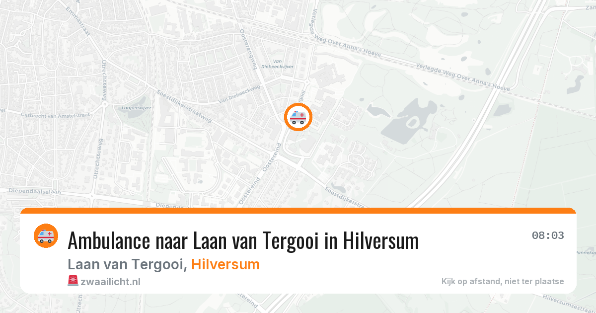 Ambulance naar Laan van Tergooi in Hilversum — 5 mei 2026