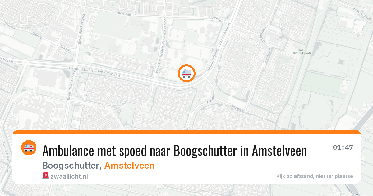 Ambulance met spoed naar Boogschutter in Amstelveen — 10 apr 2026