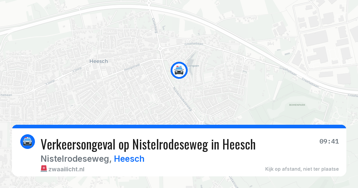 Verkeersongeval op Nistelrodeseweg in Heesch — 16 apr 2026