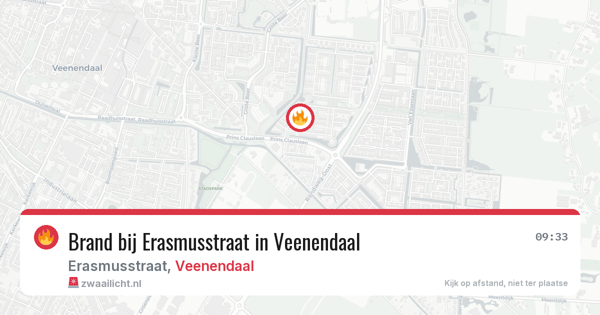 Brand bij Erasmusstraat in Veenendaal — 3 jun 2026
