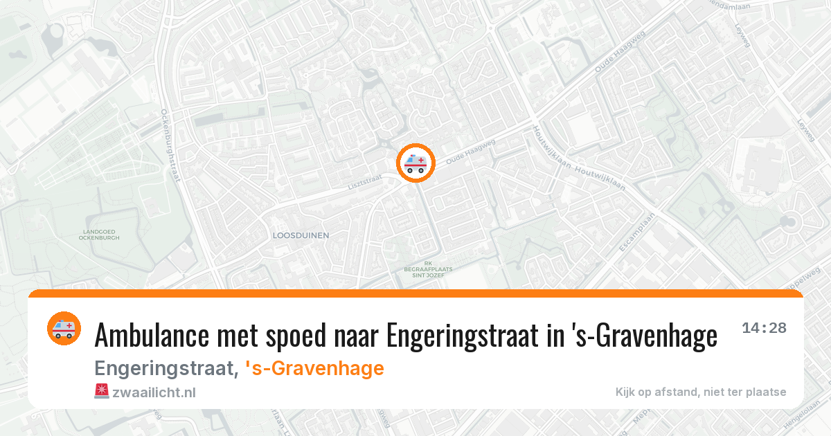 Ambulance met spoed naar Engeringstraat in 's-Gravenhage — 4 mrt 2026
